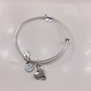 Alex and Ani silver bracelet with charm!